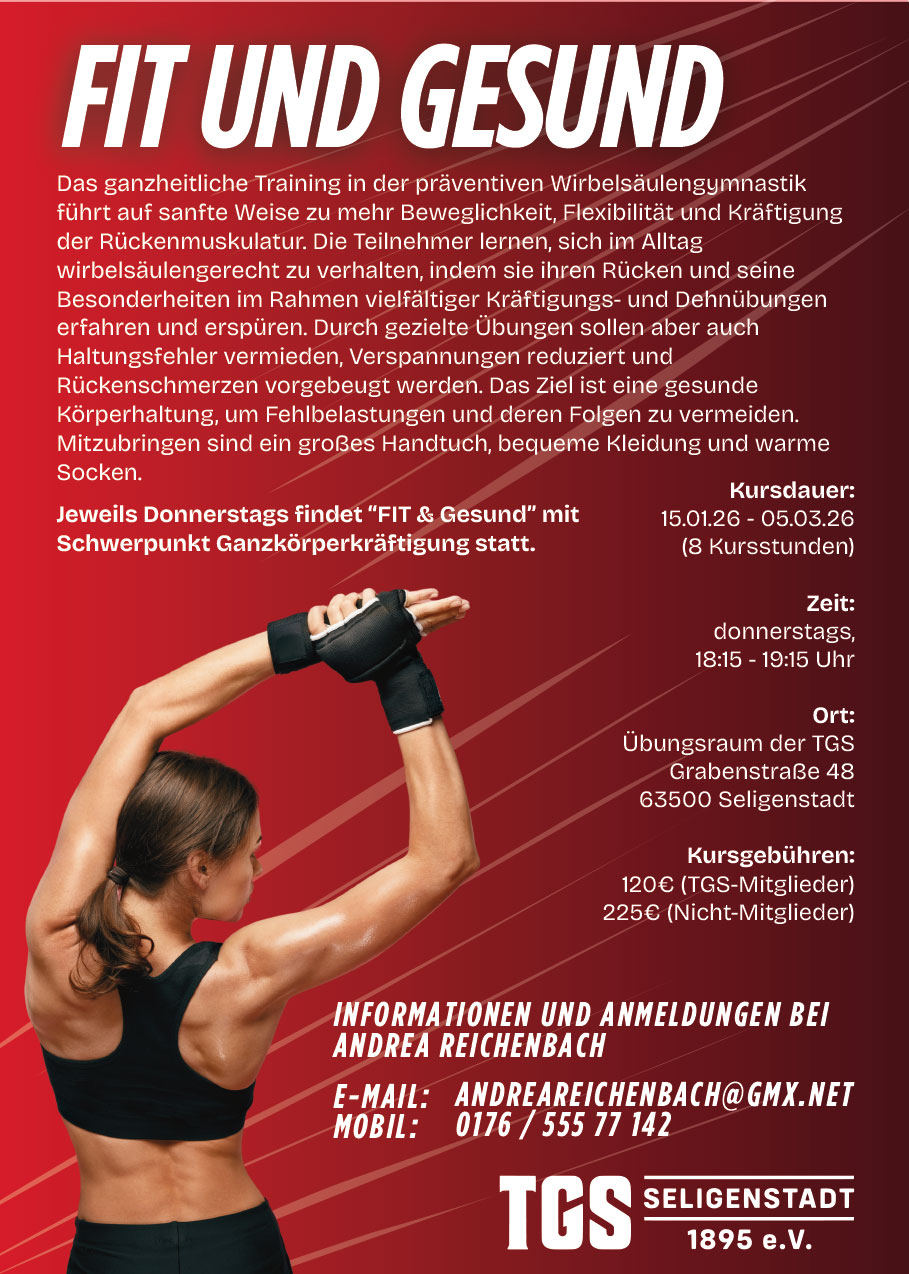 Fit und Gesund - Wirbelsäulengymnastik